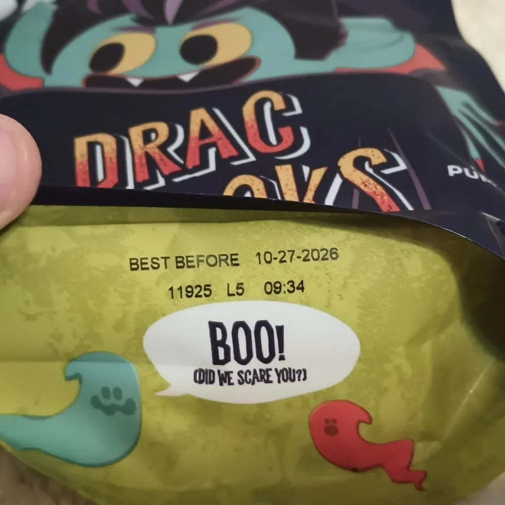2 NEW & UNOPENED BAGS of: Bark Drac Snacks Dog Treats